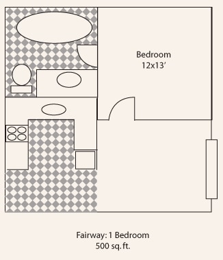 1BR/1BA - Fairway Apartments