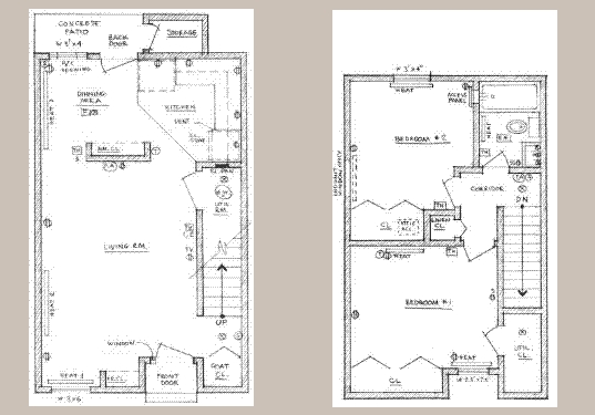 2BR/1BA - Clear View Townhomes