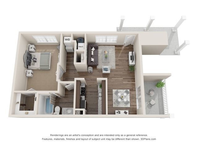 Floorplan - Fairlane Woods Apartments