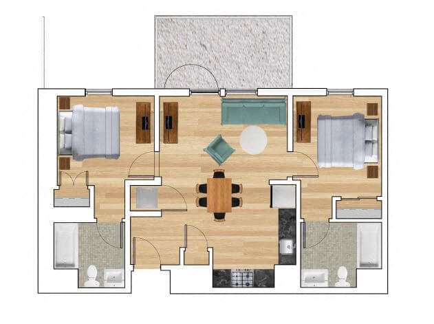 Floorplan - Block C Apartments