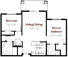 Floorplan - Glenmont Abbey Village Active Adult Living