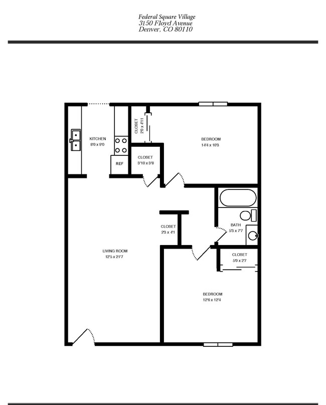 Floorplan - Sunridge Apartments