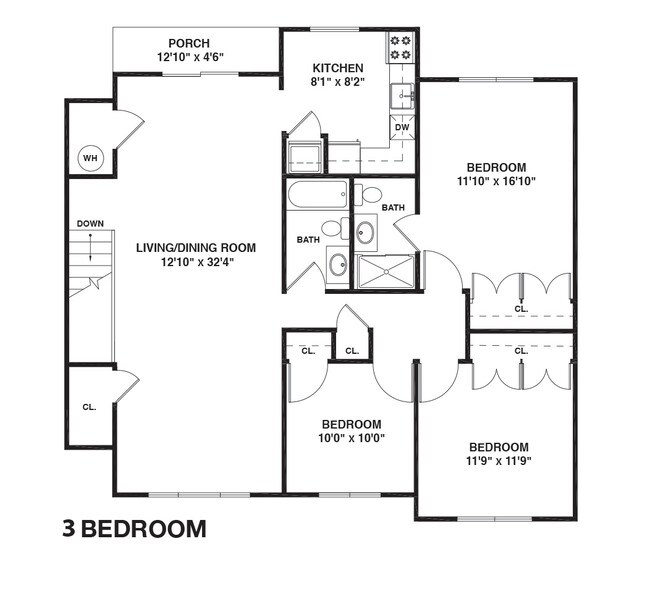 Floorplan - Bridgewater Oaks Apts