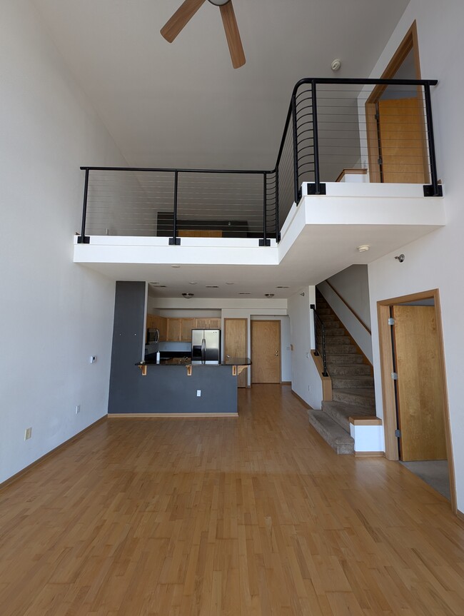 View of the lofted area from the living room - 2121 S Kinnickinnic Ave