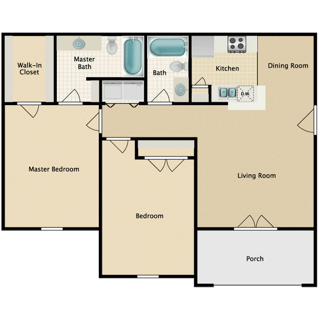 Floorplan - Kingsgate Apartments