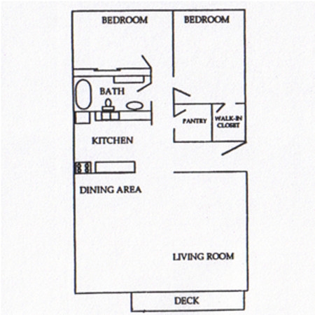 2BR/1BA - The Willows