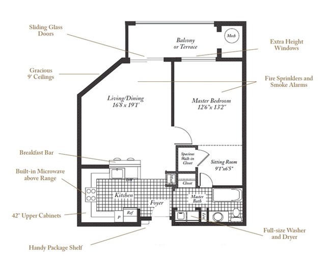 Floorplan - Evergreens at Columbia Town Center