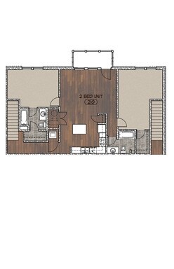 2BR/2BA - The Beckham