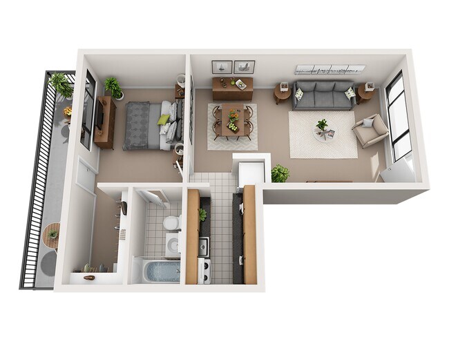 Floorplan - Monticello Apartments
