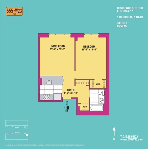 Floorplan - 555 West 23rd Street