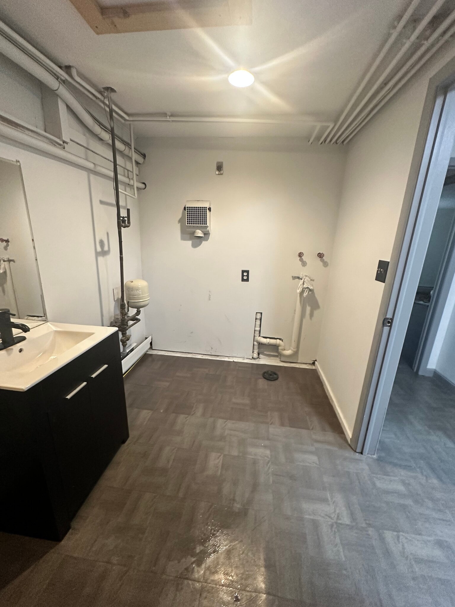 Downstairs Bathroom + Laundry hookups - 142 Bunker Hill Cir