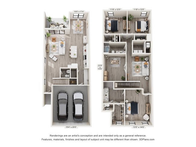 Floorplan - Juniper Pointe Townhomes