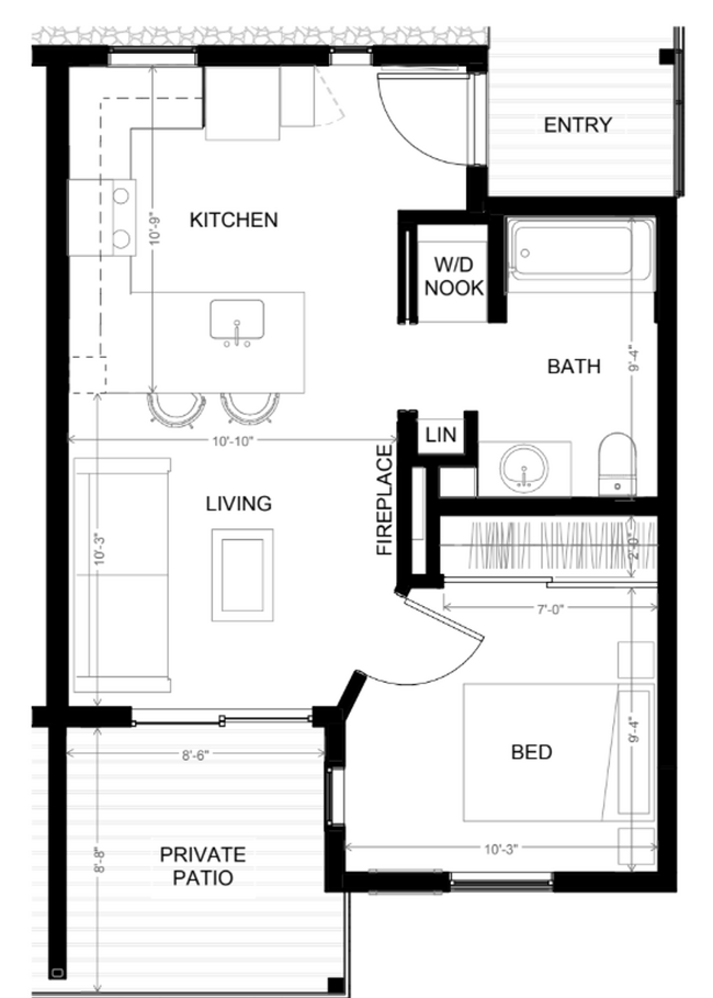 Building Photo - Be the First to Live in This Brand-New Whittier Place Condo | Available August 27!