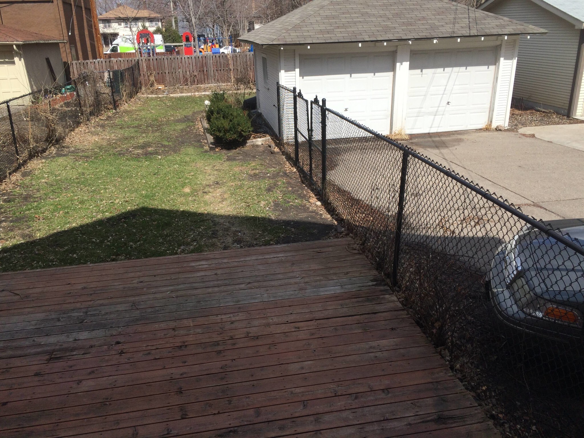 Back Yard and Garage - 715 5th St SE