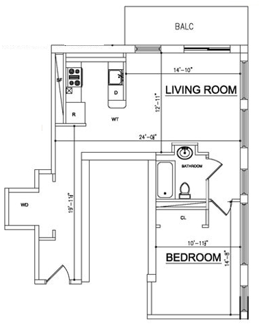 1BR/1BA - Ocean Blue