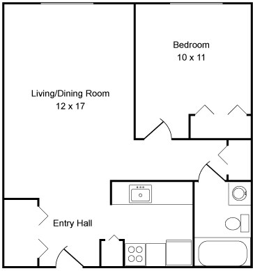 1BR/1BA - Raymond Watkin Apartments