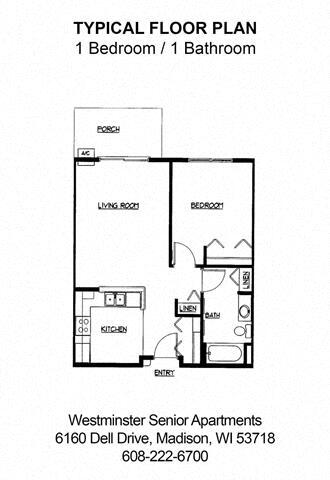 Floorplan - Westminster Senior Apartments