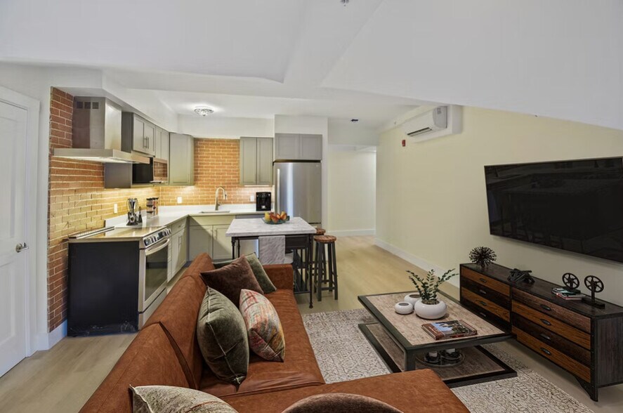 #303 - Kitchen/Living (virtually staged) - 8 Chapel Street Residences