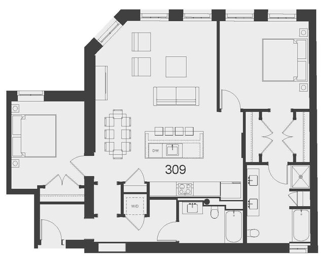 Floorplan - Motley School Apartments