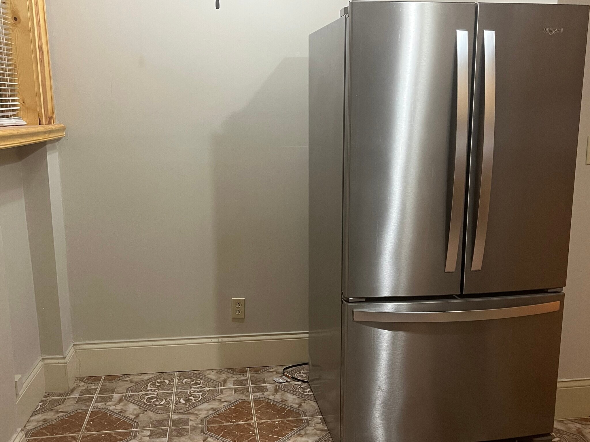 French doors stainless steel refrigerator - 7619 S Phillips Ave