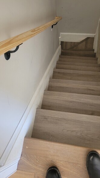 Stairs to private lower level - 29 Amaranth Ave