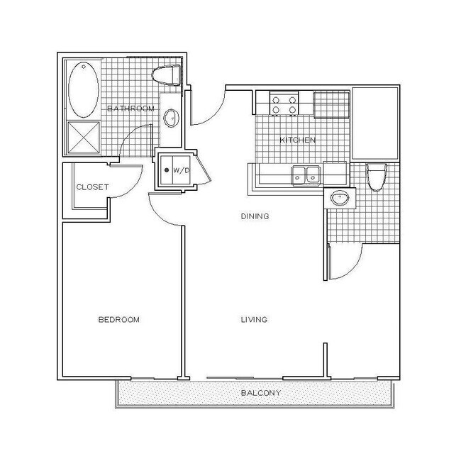 Capri 1x1 floor plan PR SM Capri LLC - PR SM Capri LLC