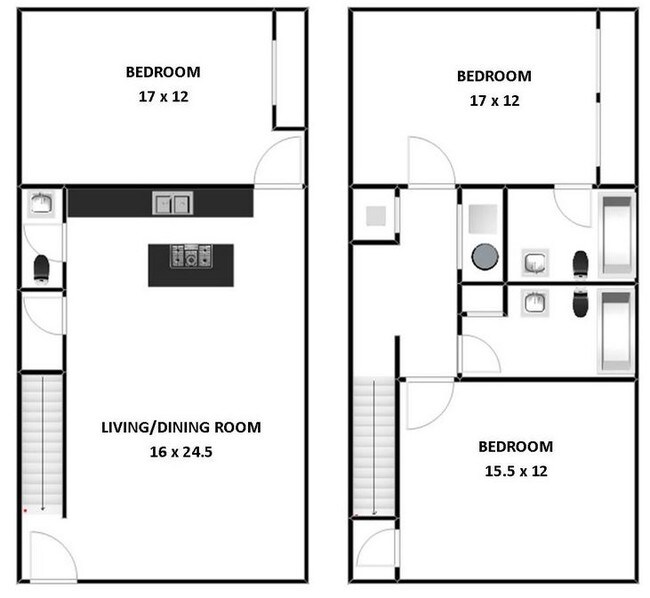 Floorplan - Dunnhill Apartments