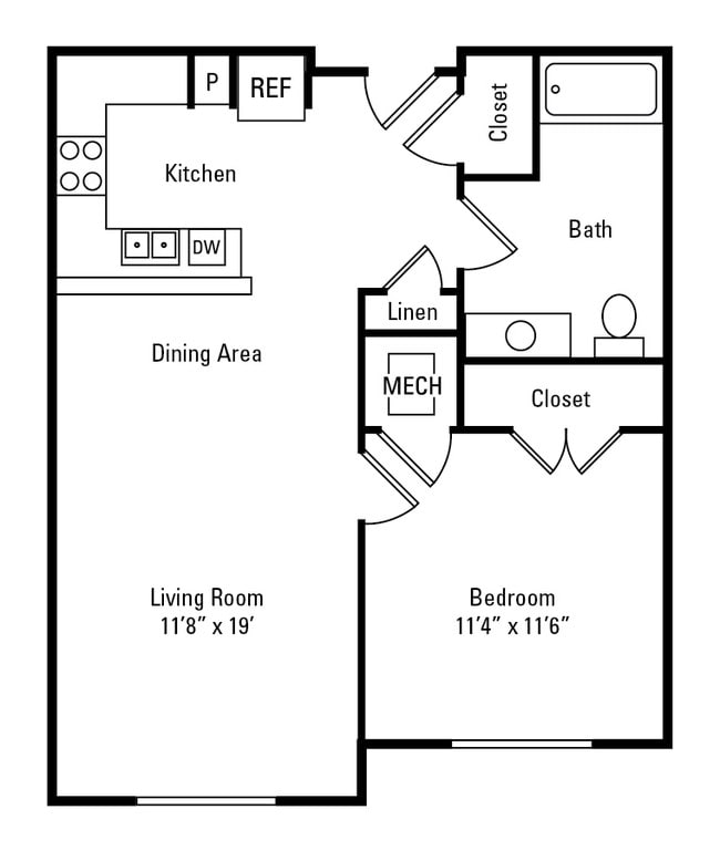 Floorplan - The Marquis at the Woods Apartment Homes