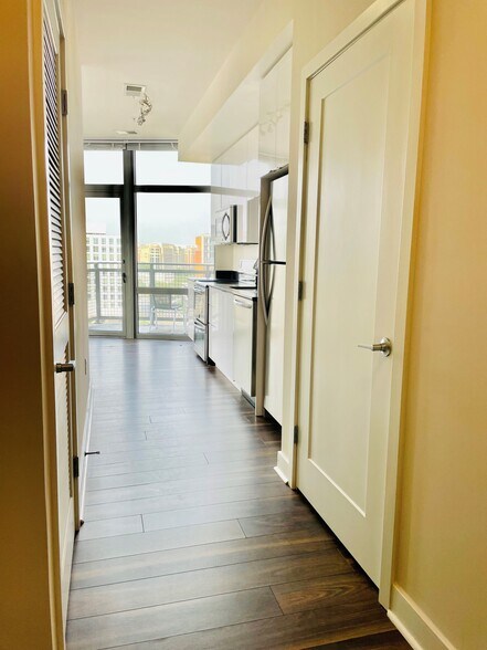 Hallway to living area - 460 New York Ave NW