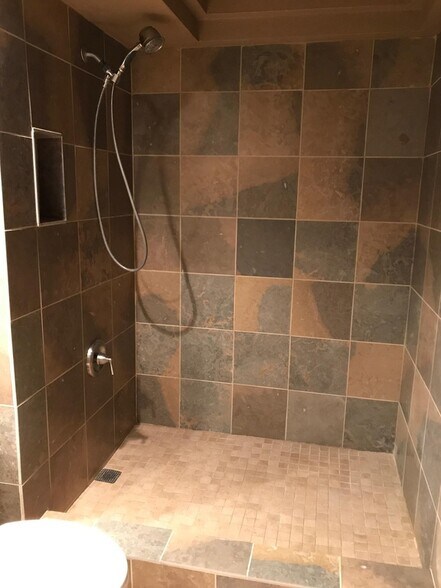 New Shower that replaced upstairs tub (Downstairs bathroom still has a tub) - 9705 W 97th Ave
