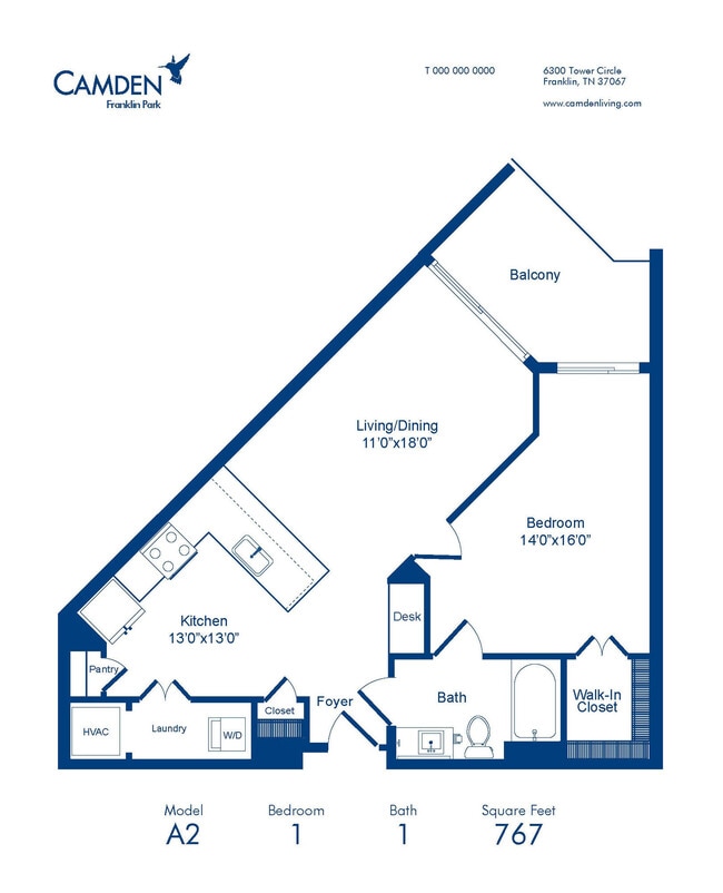Floorplan - Camden Franklin Park