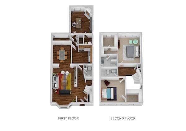 Floorplan - Indian Creek Apartments and Townhomes