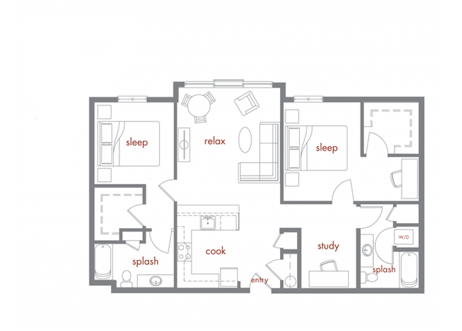 Floorplan - Tivalli Apartments