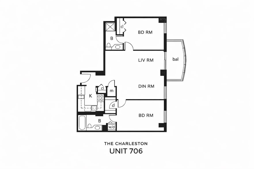 Floor Plan - 2400 Clarendon Blvd