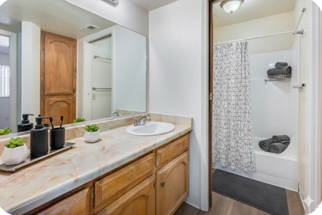 Bathroom staged - Summer Village Apartments (03/26)
