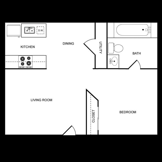 1BR/1BA - Savannah House of Yukon Senior Living