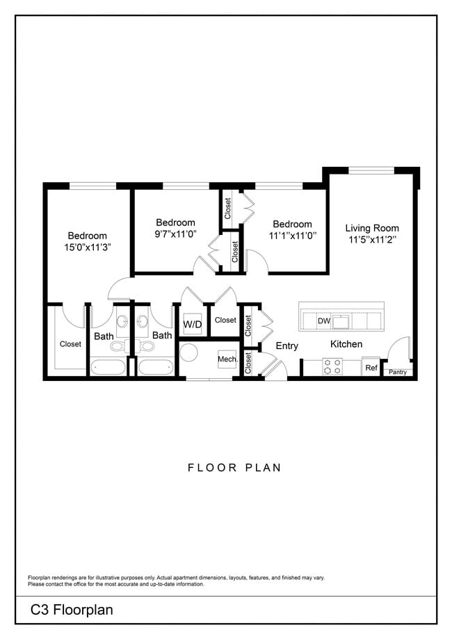 Floorplan - Bracken Square