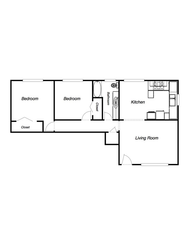 Floorplan - Benson Apartments