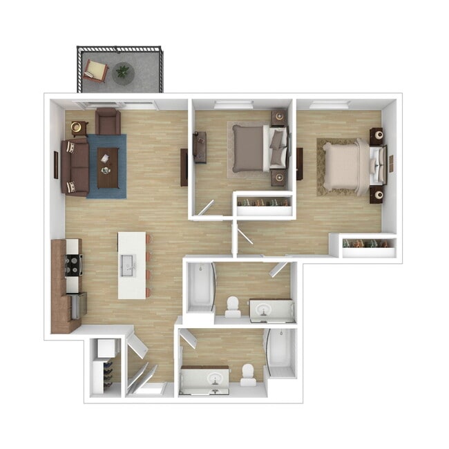 Floorplan - Harwood Flats