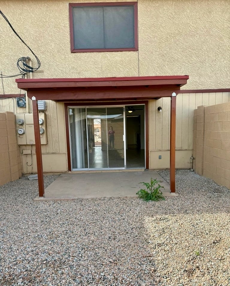 Patio in backyard - 1510 E 26th Ln