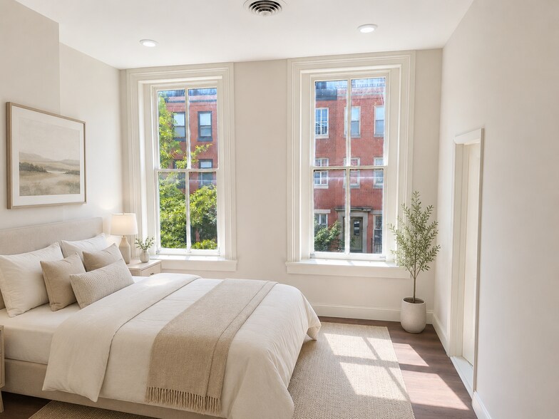 AI Staged Bedroom 1 - 923 N Calvert St