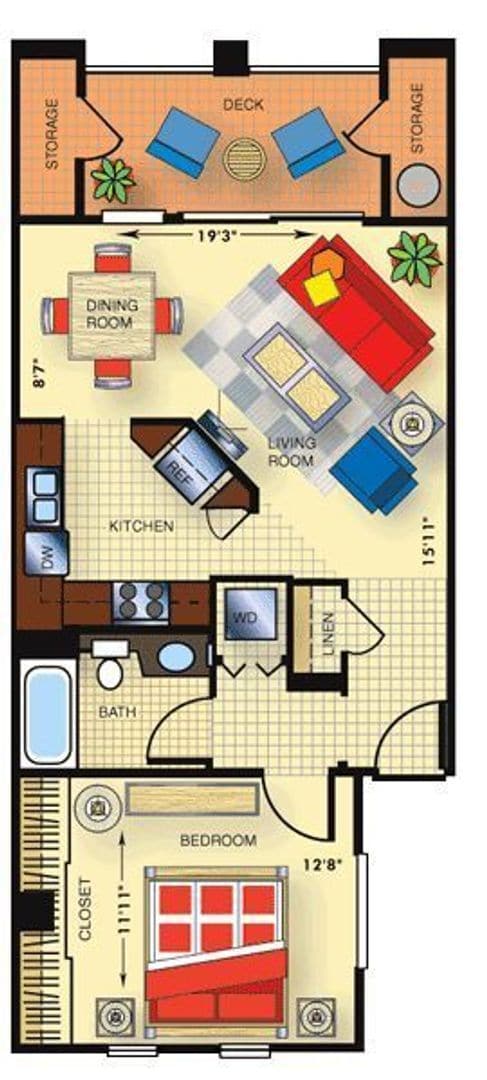 Building Photo - Meridian Luxury 1 Bed/1Bath Condo in Resort Style Community.