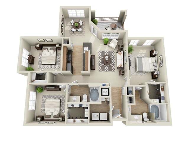 3CG Floorplan | 3 Bed, 2 Bath - Sorrento at Tuscan Lakes