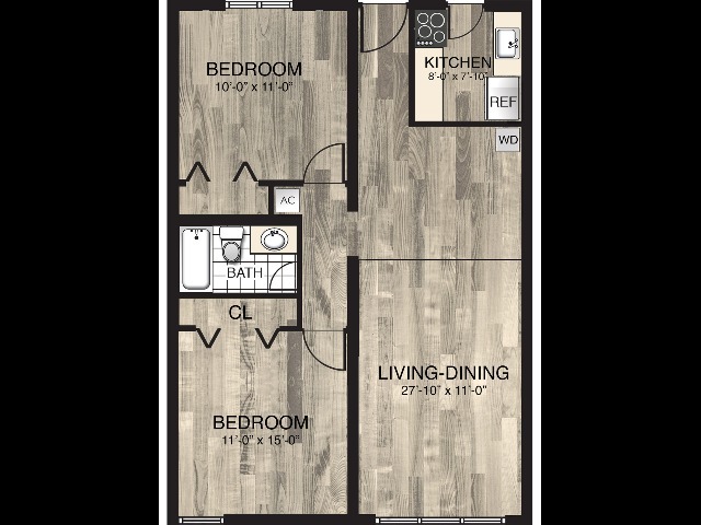 Floorplan - Las Brisas Gardens Apartments