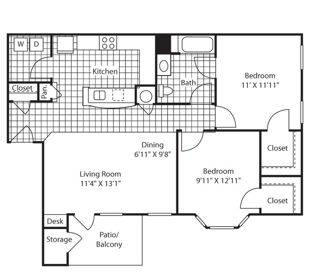 988 sq ft - The Cove at Saddle Creek