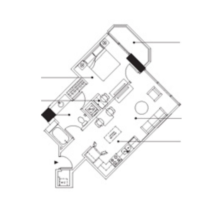 Plan of Unit 1805 - 210 N Church St
