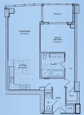1BR/1BA - Park Tower Stamford