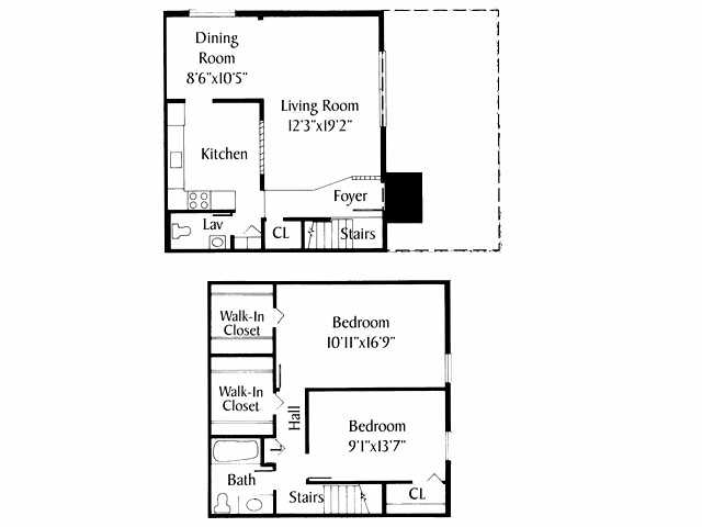 2BR/1.5BA 966sq ft-1424 sq ft - Colony Bay Apartments,LLC