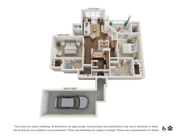 2B floor plan Somerset Townhomes - Somerset Townhomes