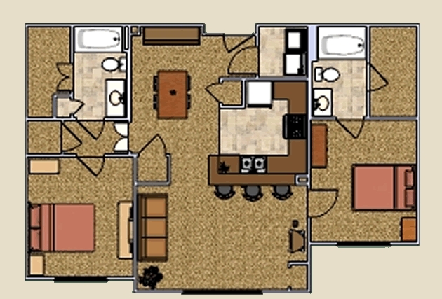 2BR/2BA - Columbia at Sylvan Hills